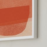 "paper jitter" - Art Print in papaya by Carrie Moradi - Frame Close-up