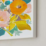 "Upward" - Art Print in Blue green by Jess Franks - Frame Close-up