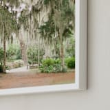 "Spanish Moss" - Art Print in Savannah Grey by Lindsay Madden - Frame Close-up