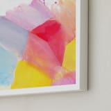 "Fragment" - Art Print in Cerise by Hooray Creative - Frame Close-up