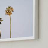 "California Sky" - Art Print in Pastel Blue by Tania Medeiros - Frame Close-up