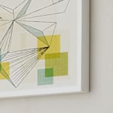 "We are all connected" - Art Print in Muted Multi by Jennifer Morehead - Frame Close-up