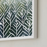 "Evergreens" - Art Print in Greens by Yao Cheng Design - Frame Close-up