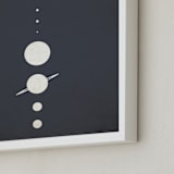 "Planetary Neighbors" - Art Print in Space Grey by GeekInk Design - Frame Close-up