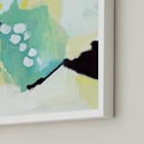 "Splendid Spring" - Art Print in Seafoam by Makewells - Frame Close-up