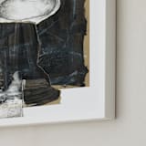 "Hovering Union" - Art Print in Black by Misty Hughes - Frame Close-up
