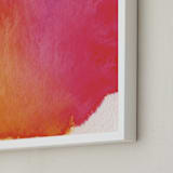"Rainbow" - Art Print in Raspberry Rose by Artsy Canvas Girl Designs - Frame Close-up