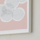 "Circle of Friends" - Art Print in Cotton Candy by Kisco Print Shop - Frame Close-up
