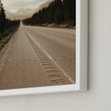 "Road Less Traveled" - Art Print in White by Alannah Kittle - Frame Close-up
