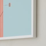 "Palm Springs - A Color Study I" - Art Print in Palm Springs Blue by Lisa Sundin - Frame Close-up