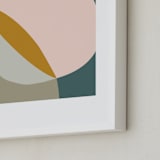 "Abstract Overlap" - Art Print in Jade by Beth Vassalo - Frame Close-up