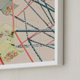 "Soaring 01" - Art Print in Cotton Candy by Shawna Urban - Frame Close-up
