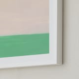 "Color Blocks" - Art Print in Yellow Green by Yaling Hou Suzuki - Frame Close-up