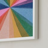 "paper kaleidoscope" - Art Print in Skittles by Carrie Moradi - Frame Close-up