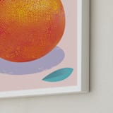 "Orange Freshness" - Art Print in Fresh orange by Stop-mashina - Frame Close-up
