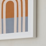"Retro Vibes" - Art Print in Rust by Iveta Angelova - Frame Close-up