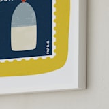 "Oh Buoy" - Art Print in Sunshine by Nadia Hassan - Frame Close-up