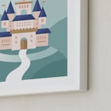 "Fairy Tale" - Art Print in Aqua by Kristen Smith - Frame Close-up