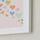 "wave of love" - Art Print in Charming Pink by Kasia Labocki - Frame Close-up