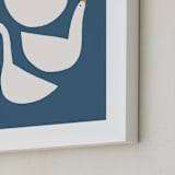 "Quack Stack" - Art Print in Lake by Betsy Siber - Frame Close-up