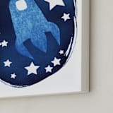 "To the stars and beyond" - Art Print in Prussian Blue by raven erebus - Frame Close-up
