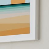 "Sea Side II" - Art Print in Sea Blue by David Michuki - Frame Close-up