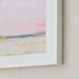 "Bubblegum Dreams 1" - Art Print in Bubblegum Pink by Amy Hall - Frame Close-up