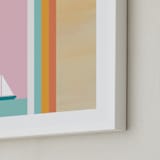 "Smooth Sailin" - Art Print in Pastel Rainbow by sue prue - Frame Close-up