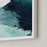 "Vivid Splash" - Art Print in Ocean by Melanie Severin - Frame Close-up