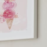 "mermaid scoops" - Art Print in berries by silverscreen studio - Frame Close-up