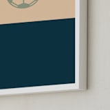 "3 Season Sport | Soccer" - Art Print in Navy by pacifica project - Frame Close-up