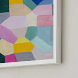 "Safe as houses" - Art Print in peach by raven erebus - Frame Close-up