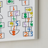 "Fun & Games II" - Art Print in Multi by Ampersand Design Studio - Frame Close-up