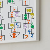 "Fun & Games II" - Art Print in Multi by Ampersand Design Studio - Frame Close-up