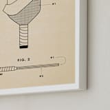 "Pickleball Posters 2" - Art Print in Backhand Black by Jayne Alfieri - Frame Close-up