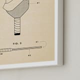 "Pickleball Posters 2" - Art Print in Backhand Black by Jayne Alfieri - Frame Close-up