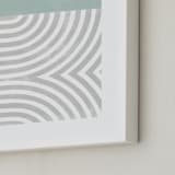 "Curve Appeal VI" - Art Print in Mint by Tanya Lee Design - Frame Close-up