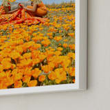 "Poppy Sisters" - Art Print in Poppy by Theresa Bear - Frame Close-up