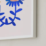 "A Flower For You, A Flower For Me II" - Art Print in Rain by Kayla King - Frame Close-up
