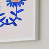 "A Flower For You, A Flower For Me II" - Art Print in Rain by Kayla King - Frame Close-up