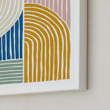 "mod rainbow" - Art Print in Rainbow by Jenna Holcomb - Frame Close-up