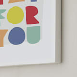 "yay for you" - Art Print in carnival by Lea Delaveris - Frame Close-up