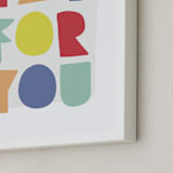 "yay for you" - Art Print in carnival by Lea Delaveris - Frame Close-up