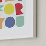"yay for you" - Art Print in carnival by Lea Delaveris - Frame Close-up