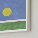 "Your Serve 1" - Art Print in Blue Deuce by Alicia Abla - Frame Close-up