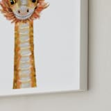 "Baby Animal Dragon" - Art Print in Golden Sun by Cass Loh - Frame Close-up