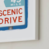 "Scenic Drive" - Art Print in Sky by Kerry Doyle - Frame Close-up