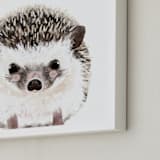 "Baby Hedgehog" - Art Print in coco by Cass Loh - Frame Close-up