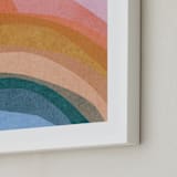 "paper rainbow" - Art Print in Rainbow by Carrie Moradi - Frame Close-up