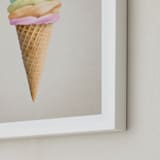 "Rainbow Ice Cream" - Art Print in Sherbet by Paola Benenati - Frame Close-up